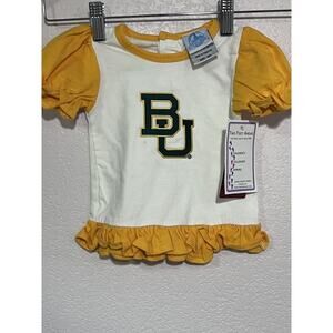 NEW Baylor Bears BU Colosseum White Baby Girl Shirt Infant 6 Mo